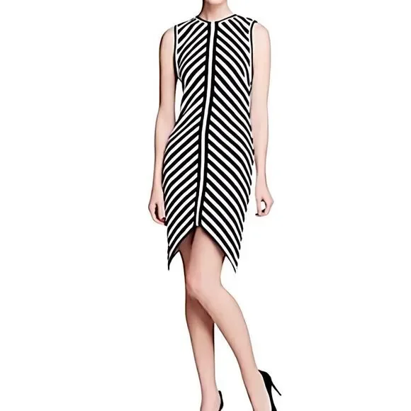 bec and bridge black and white striped dress LEXI MINI Dress - Black/White Stripe